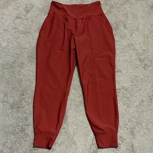 Old Navy Powersoft High Rise Legging Joggers Rust Orange